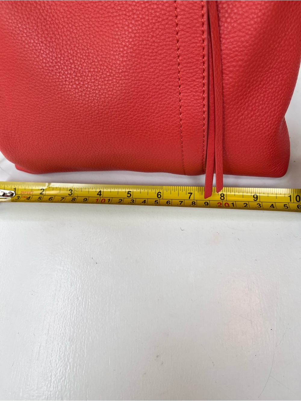HOBO Coral Orange Pebbled Leather Crossbody Bag NWOT - Picture 9 of 14